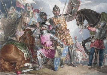 König Heinrich VI., Teil III, Akt II, Szene III, Warwick, Edward und Richard in der Schlacht von Towton